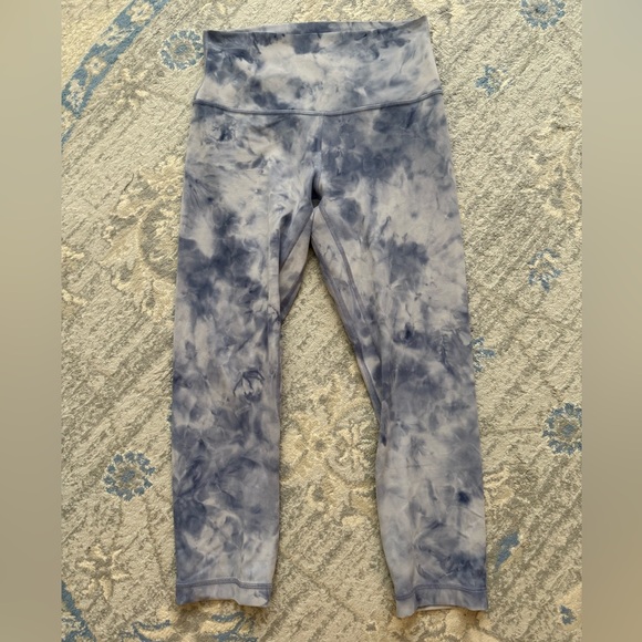 Lululemon Align Crop 21" *Diamond Dye Diamond Dye Iced Iris Peri Purple - Picture 4 of 9